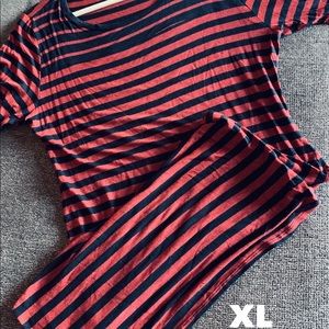 🖤❤️🖤❤️🖤Rust red & black LuLaRoe XL Julia dress